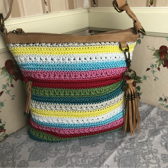 The Sak Bags The Sak Lucia Crochet Tassel Crossbody Bag In Sunshine